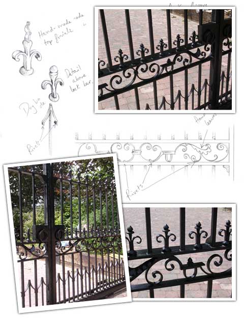 Ottershaw Sliding Gate drawings and gate detail