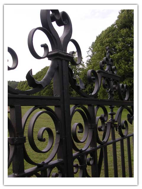 C19th blacksmiths gate detail