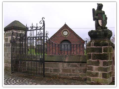 C 19th Entrance Gate and wall top Railings