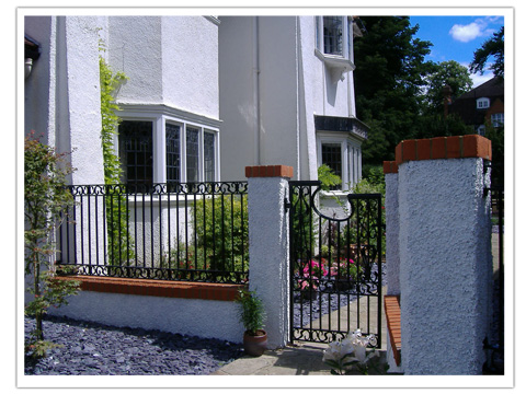 Voysey Gate and railing