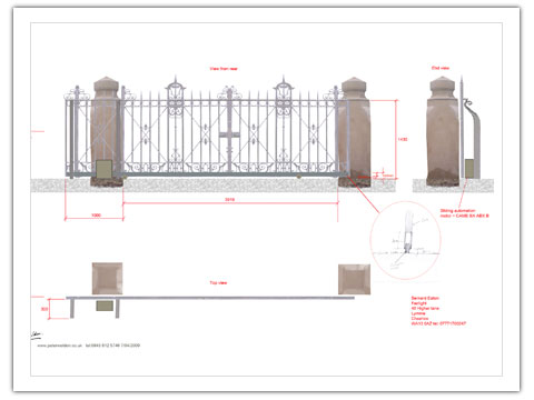 Victorian sliding gate.