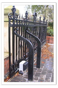 Victorian sliding gate.