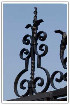 Jordanstone House Gate Photograph Detail