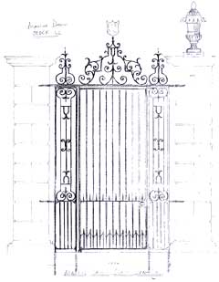 Jordanstone House Gate Drawing