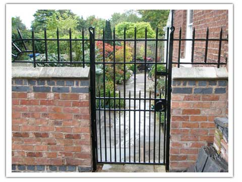 Castellated Railings and gate