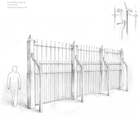 Illustration of Castellated Railings