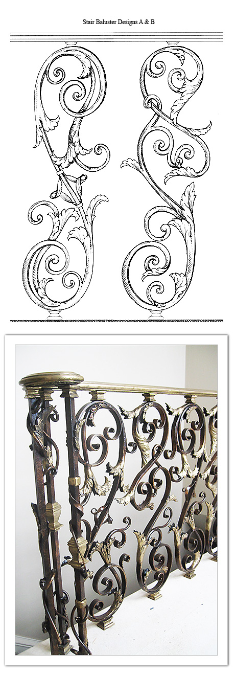 Stair Baluster Designs A & B