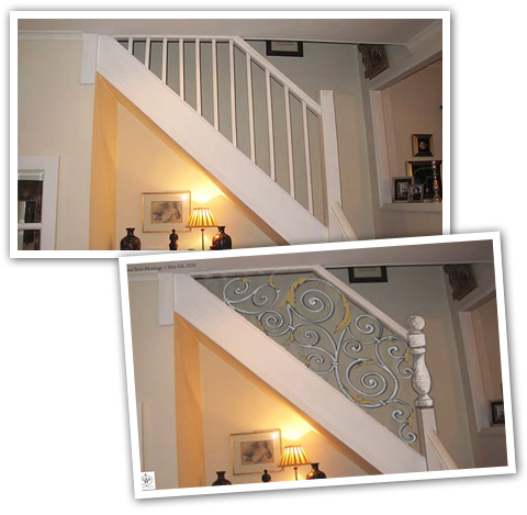 Wrought Mews Balustrade for Victorian London property